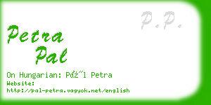 petra pal business card